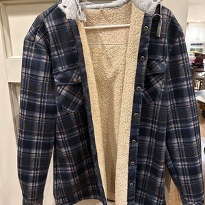 Hooded flannel